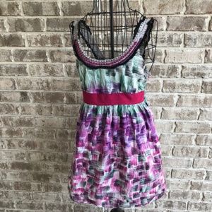 Lulumari Sundress Smocked Side Zip Lined